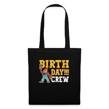 Bigfoot Party Supplies Sasquatch Birthday Crew - Tote Bag - black - Front
