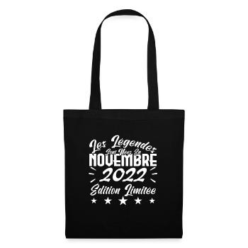 Les Légendes sont Nées En Novembre 2022 Cadeau. - Sac en tissu - noir - Devant