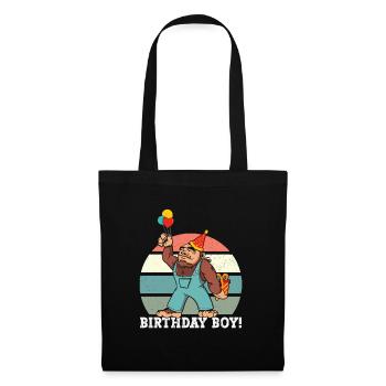 Bigfoot Party fournit Birthday Boy Sasquatch - Sac en tissu - noir - Devant