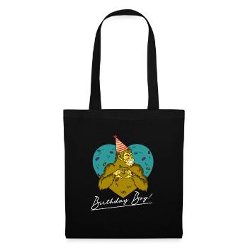 Bigfoot Party Supplies Birthday Boy Sasquatch - Tote Bag - black - Front