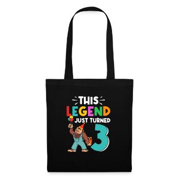 Bigfoot Party Supplies Dad Of The Birthday Crew - Tote Bag - black - Front