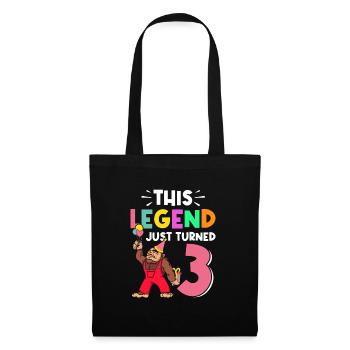 Bigfoot Party Supplies Dad Of The Birthday Crew - Tote Bag - black - Front