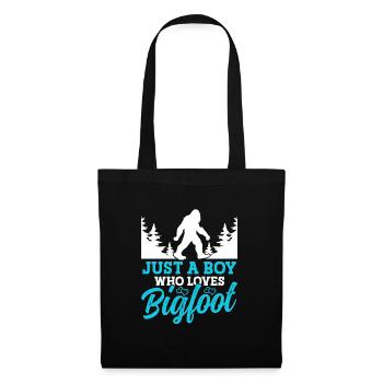 Just A Boy Who Loves Bigfoot Party Supplies - Tote Bag - black - Front
