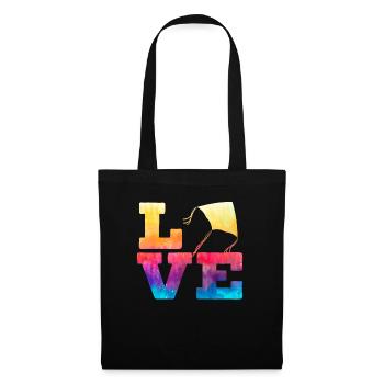 Love Kite Flying Lover Kite Whisperer Kite Maker - Tote Bag - black - Front