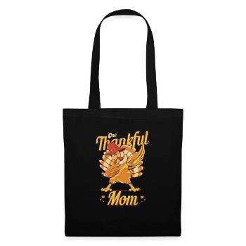 One Thankful Mom Turkey Family Matching Funny - Tote Bag - black - Front
