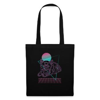 Retro Cat Graphic Cat for Cat Owners - Tote Bag - black - Front