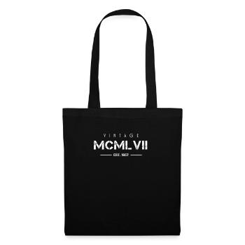 Vintage Born In 1957 Roman Numerals 65th - Tote Bag - black - Front