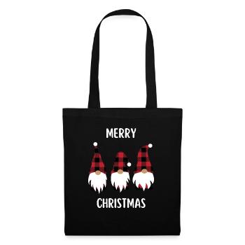 Joyeux Noël Drôle de Chemise de Noël - Sac en tissu - noir - Devant