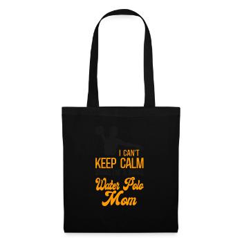Water Polo Mom I Can't Keep Calm - Stoffbeutel - Schwarz - Vorne