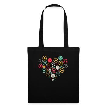 Soccer Ball Heart Soccer Lover Soccer Player Socce - Tote Bag - black - Front