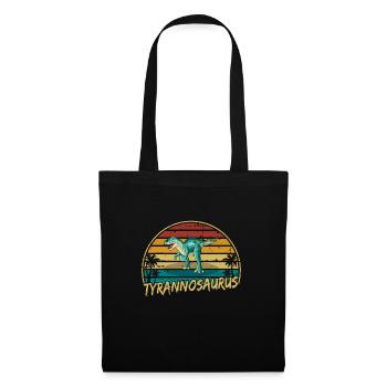 Tyrannosaurus Dinosaur Children Dino Gift - Tote Bag - black - Front