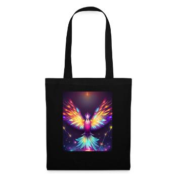 Geometric Phoenix Bird Polygon Abstract Mystical - Tote Bag - black - Front