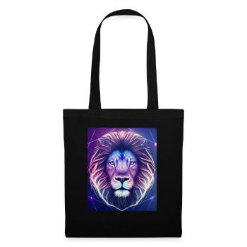 Geometric Leo Polygon Abstract Mystical - Tote Bag - black - Front