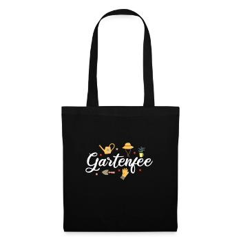 Gartenfee Gartenarbeit Gärtnern Hobbygärtner - Stoffbeutel - Schwarz - Vorne