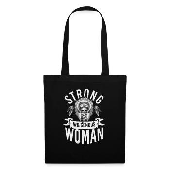 Strong Indigenous Woman Native American - Tote Bag - black - Front