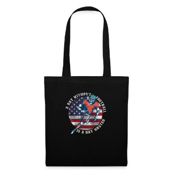 Drôle de dicton de football américain - Sac en tissu - noir - Devant