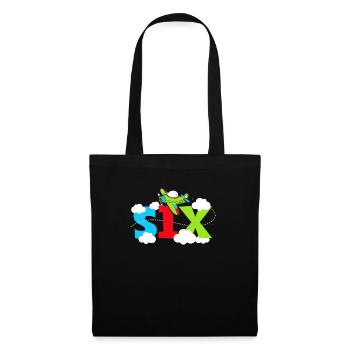 Airplane birthday 3 years old for a 6 year old - Tote Bag - black - Front