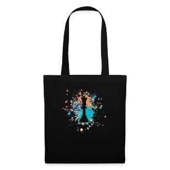 Chess Queen Color Splash - Tote Bag - black - Front