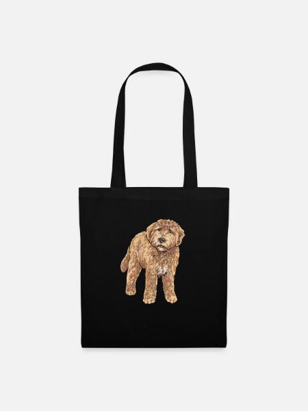 Goldendoodle Hund Geschenk - Stoffbeutel - Schwarz