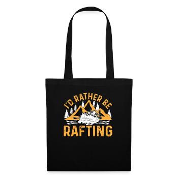 White Water Rafting Water Sports - I'd Rather Be R - Stoffbeutel - Schwarz - Vorne