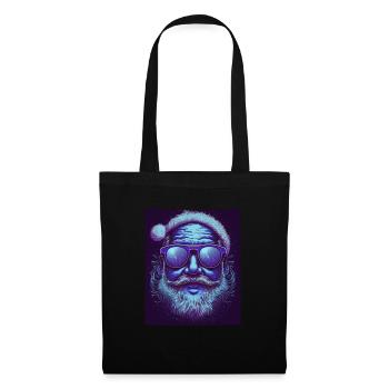 Weihnachten Neon Abstrakt Sonnenbrille Kosmisch - Stoffbeutel - Schwarz - Vorne