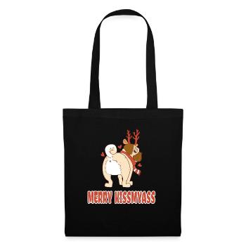 Merry Kissmyass Pug Owner Christmas - Tote Bag - black - Front