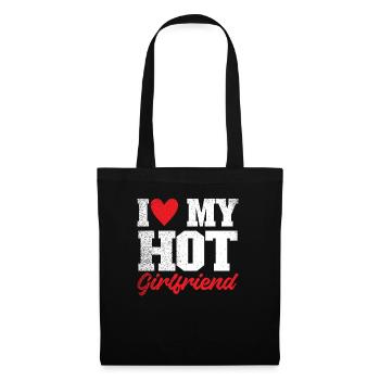I Love My Hot Girlfriend - Tote Bag - black - Front