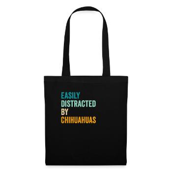 Easily Distracted By Chihuahuas - Tote Bag - black - Front