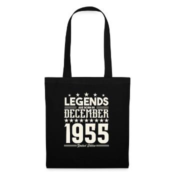 Legends Are Born In December 1955.Gift anniversary - Tote Bag - black - Front