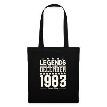 Legends Are Born In December 1983.Gift anniversary - Tote Bag - black - Front