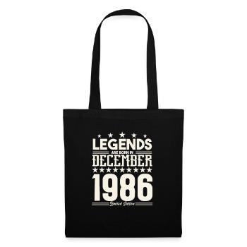 Legends Are Born In December 1986.Gift anniversary - Sac en tissu - noir - Devant