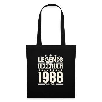 Legends Are Born In December 1988.Gift anniversary - Sac en tissu - noir - Devant
