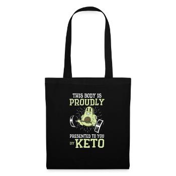 Keto Diet Workout Nutritionist Avocado Fruit - Tote Bag - black - Front