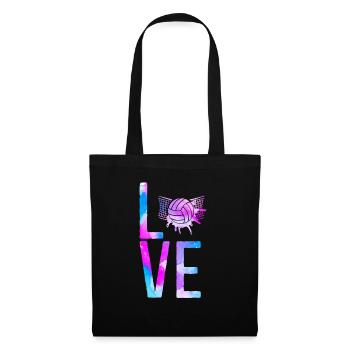 Water Polo Watercolor Love - Tote Bag - black - Front