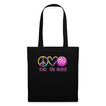 Water Polo Girl Peace Love Water - Tote Bag - black - Front