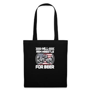 Arm wrestling tree felling weight training Armwrestling - Tote Bag - black - Front