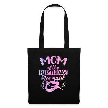 Maman De L’Anniversaire Sirène Mythique Créature Fin - Sac en tissu - noir - Devant