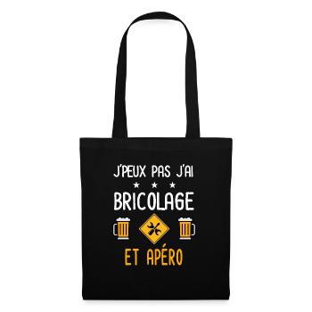 je peux pas bricolage - Sac en tissu - noir - Devant