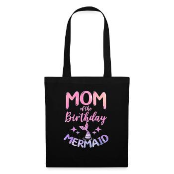 Maman De L’Anniversaire Sirène Mythique Créature Fin - Sac en tissu - noir - Devant