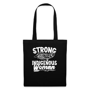 Strong Indigenous Woman Native American - Tote Bag - black - Front