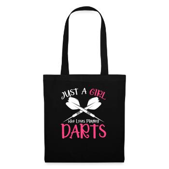 Juste une fille qui aime jouer au Darts Disc Club - Sac en tissu - noir - Devant