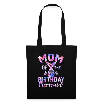 Maman De L’Anniversaire Sirène Mythique Créature Fin - Sac en tissu - noir - Devant