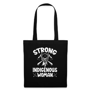 Strong Indigenous Woman Native American - Tote Bag - black - Front