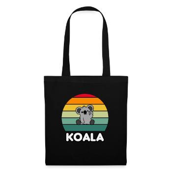 koala vintage retro - Tote Bag - black - Front