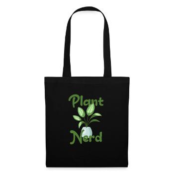 Plante Nerd Plante d’intérieur Amateur de plantes Dieffenbachie - Sac en tissu - noir - Devant