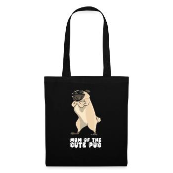 Mom Of The Cute Pug - Tote Bag - black - Front