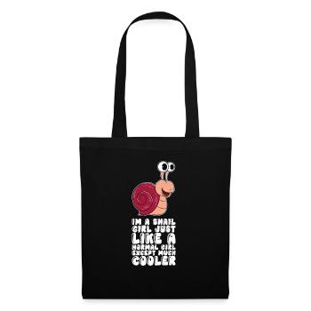 I'm a snail girl - Tote Bag - black - Front