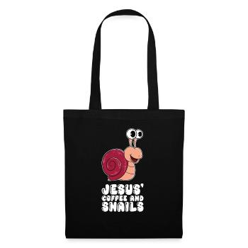 Jesus, coffee and snails - Tote Bag - black - Front