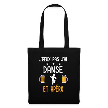 je peux pas danse - Sac en tissu - noir - Devant