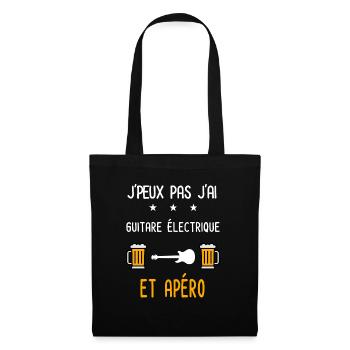 je peux pas guitare électrique - Sac en tissu - noir - Devant